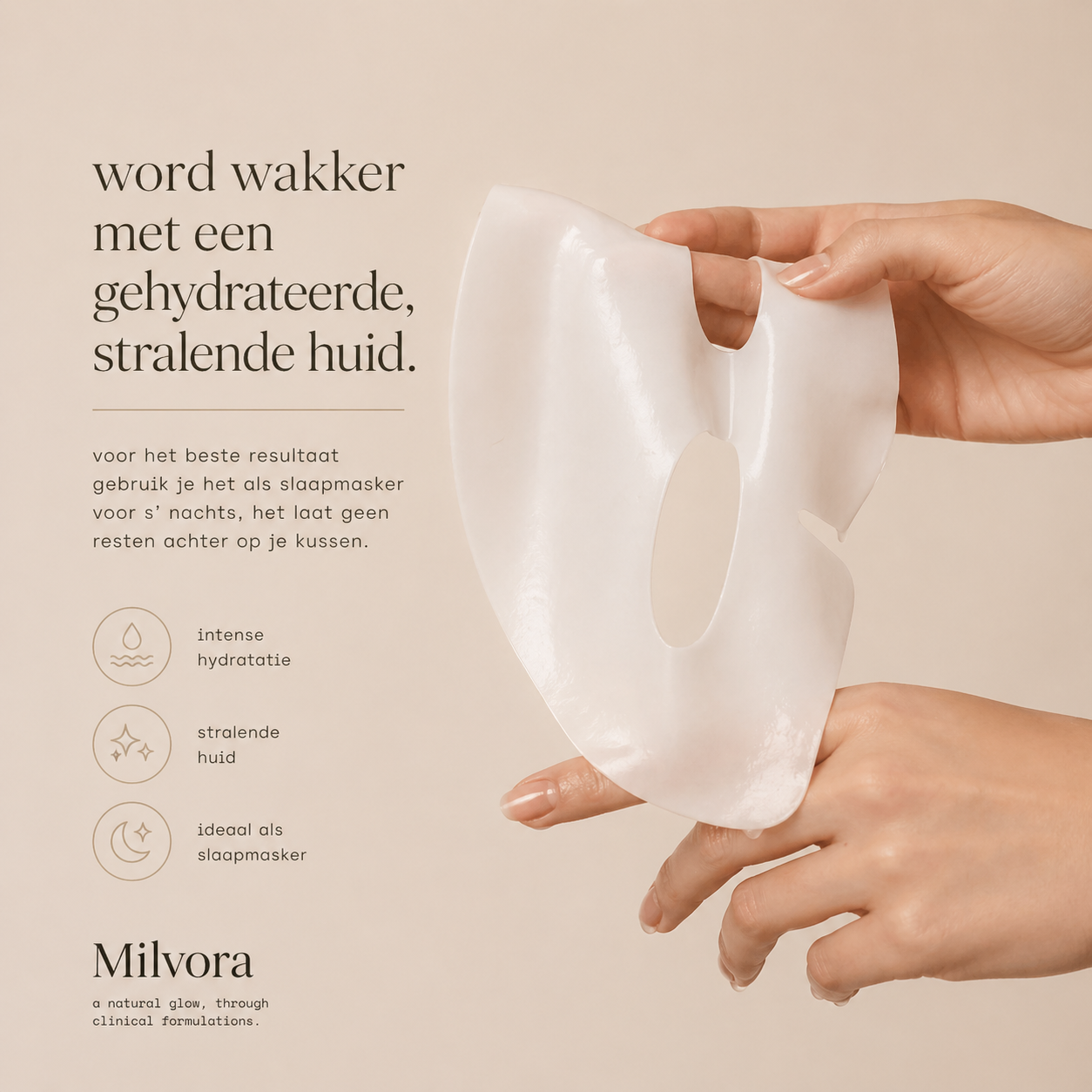 Milvora CollaGlow™ Bio Collagen Mask