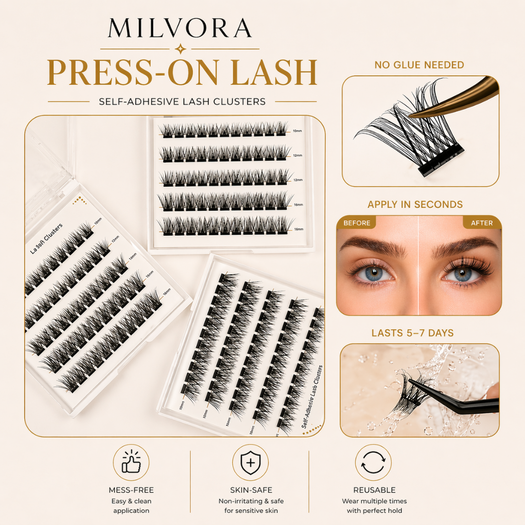 Milvora PressLash™ | Voorgelijmde Lashes